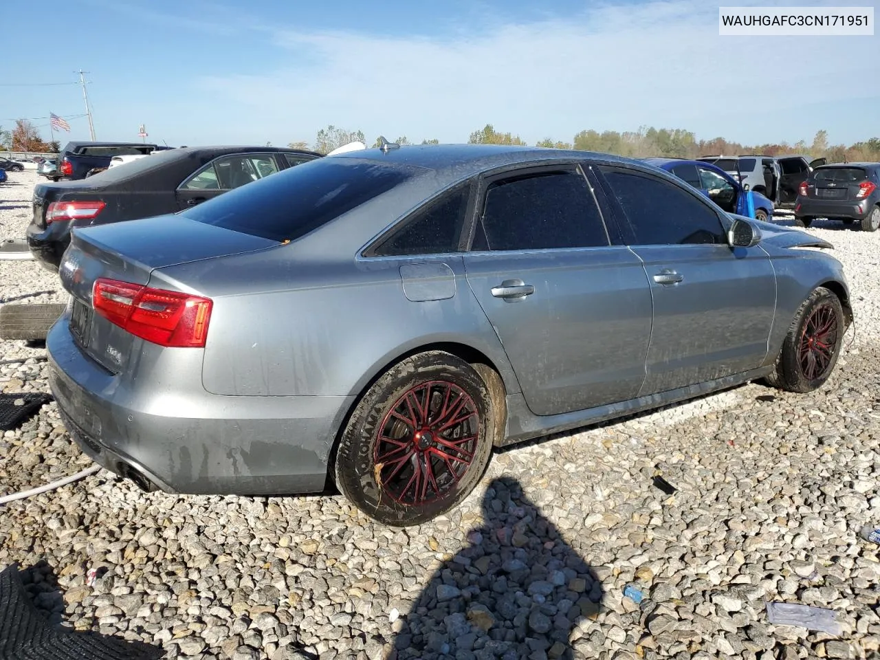 2012 Audi A6 Prestige VIN: WAUHGAFC3CN171951 Lot: 74902404