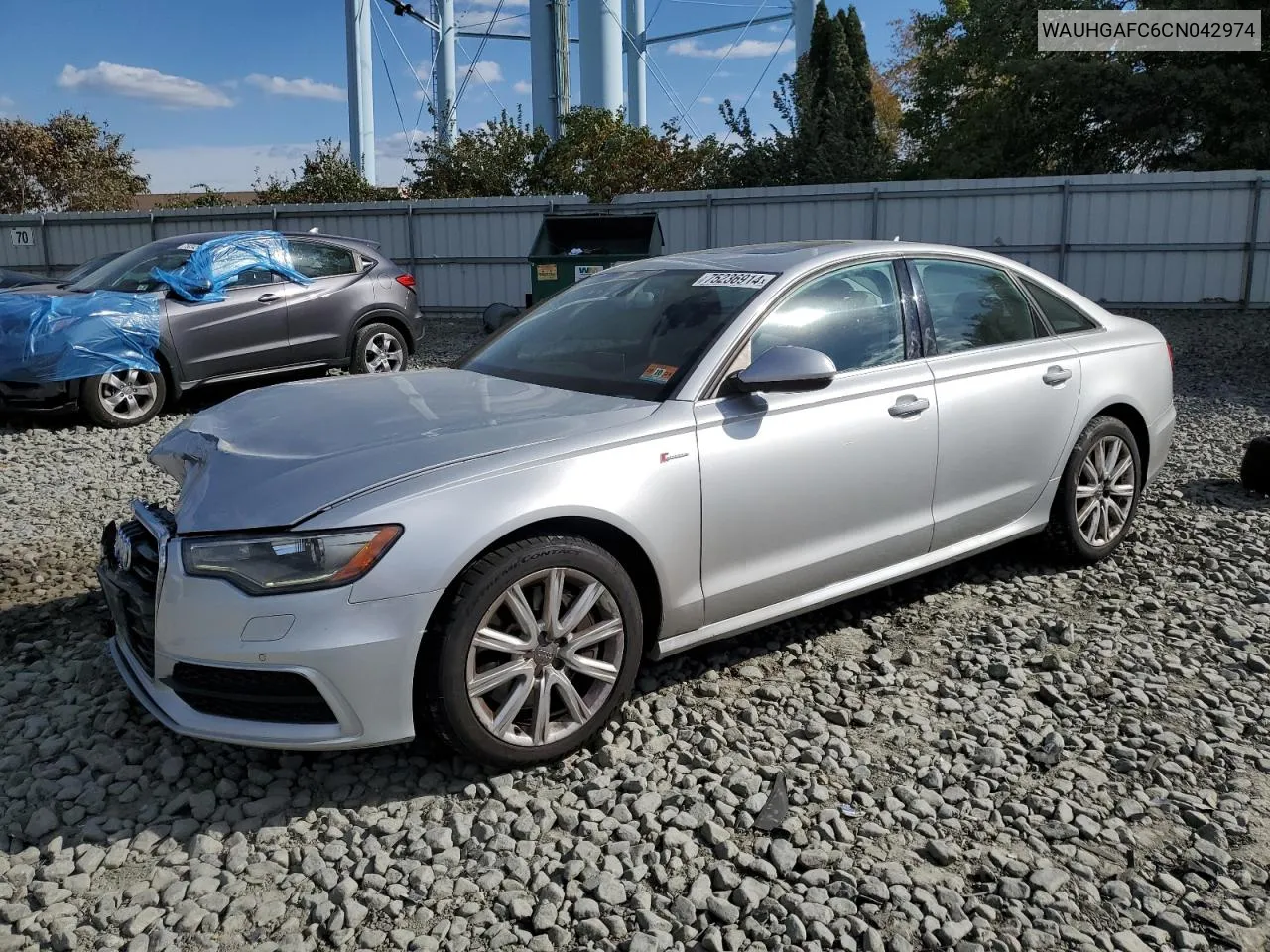 2012 Audi A6 Prestige VIN: WAUHGAFC6CN042974 Lot: 75236914