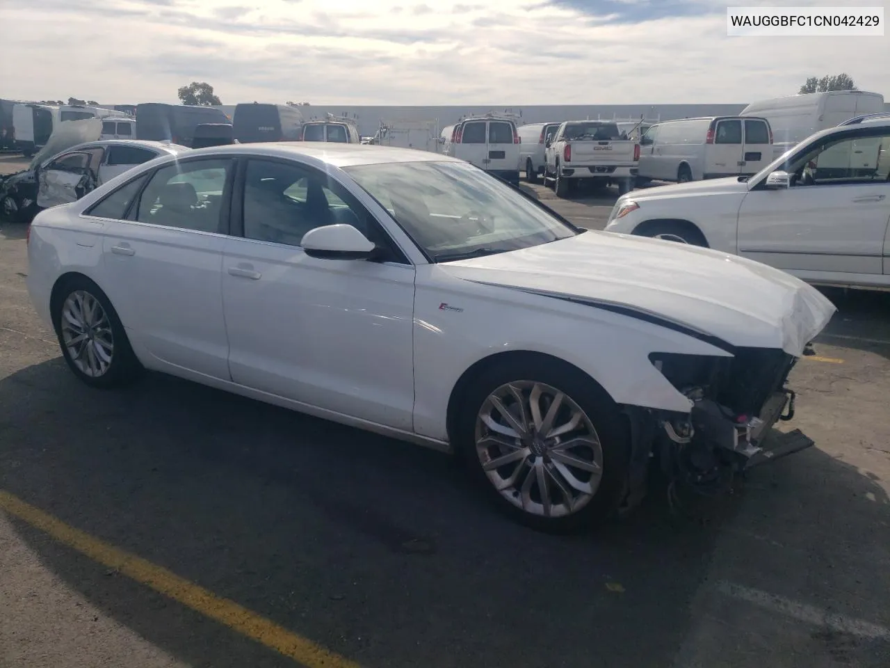 2012 Audi A6 Premium Plus VIN: WAUGGBFC1CN042429 Lot: 79547284