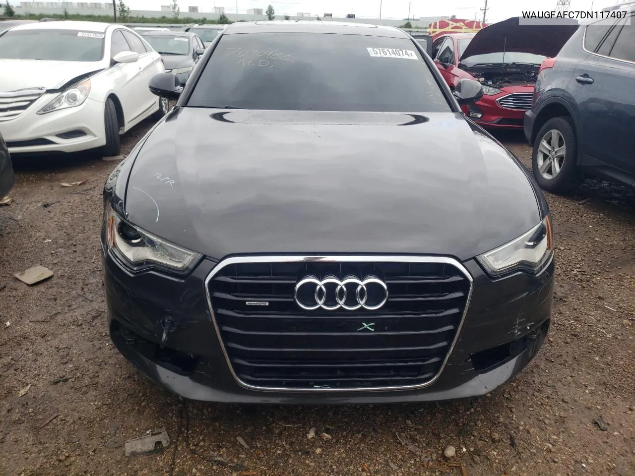 2013 Audi A6 Premium Plus VIN: WAUGFAFC7DN117407 Lot: 57614074