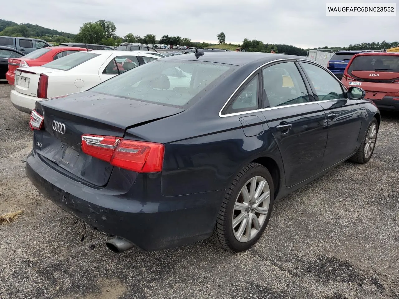 2013 Audi A6 Premium Plus VIN: WAUGFAFC6DN023552 Lot: 59917194