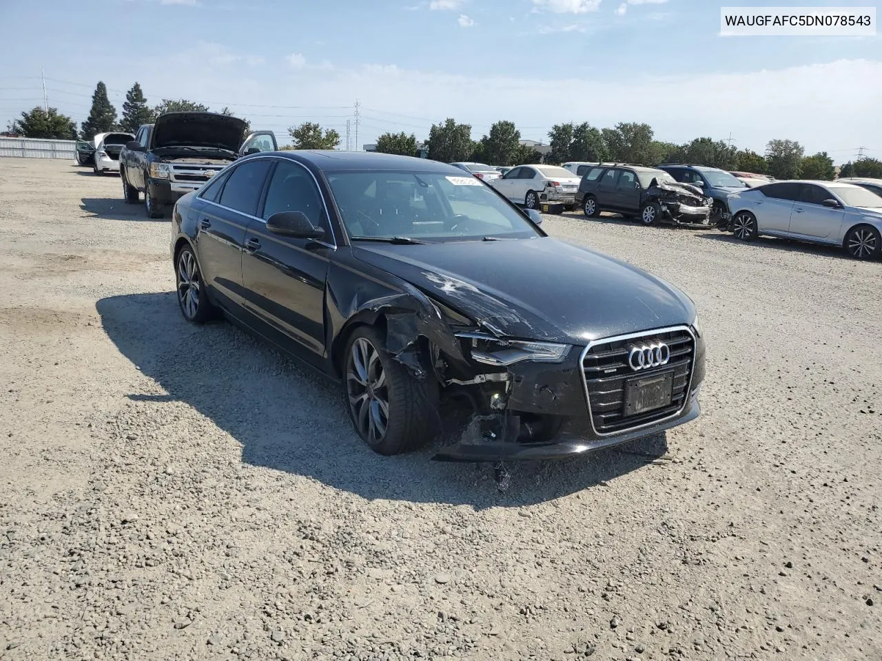 2013 Audi A6 Premium Plus VIN: WAUGFAFC5DN078543 Lot: 64314694