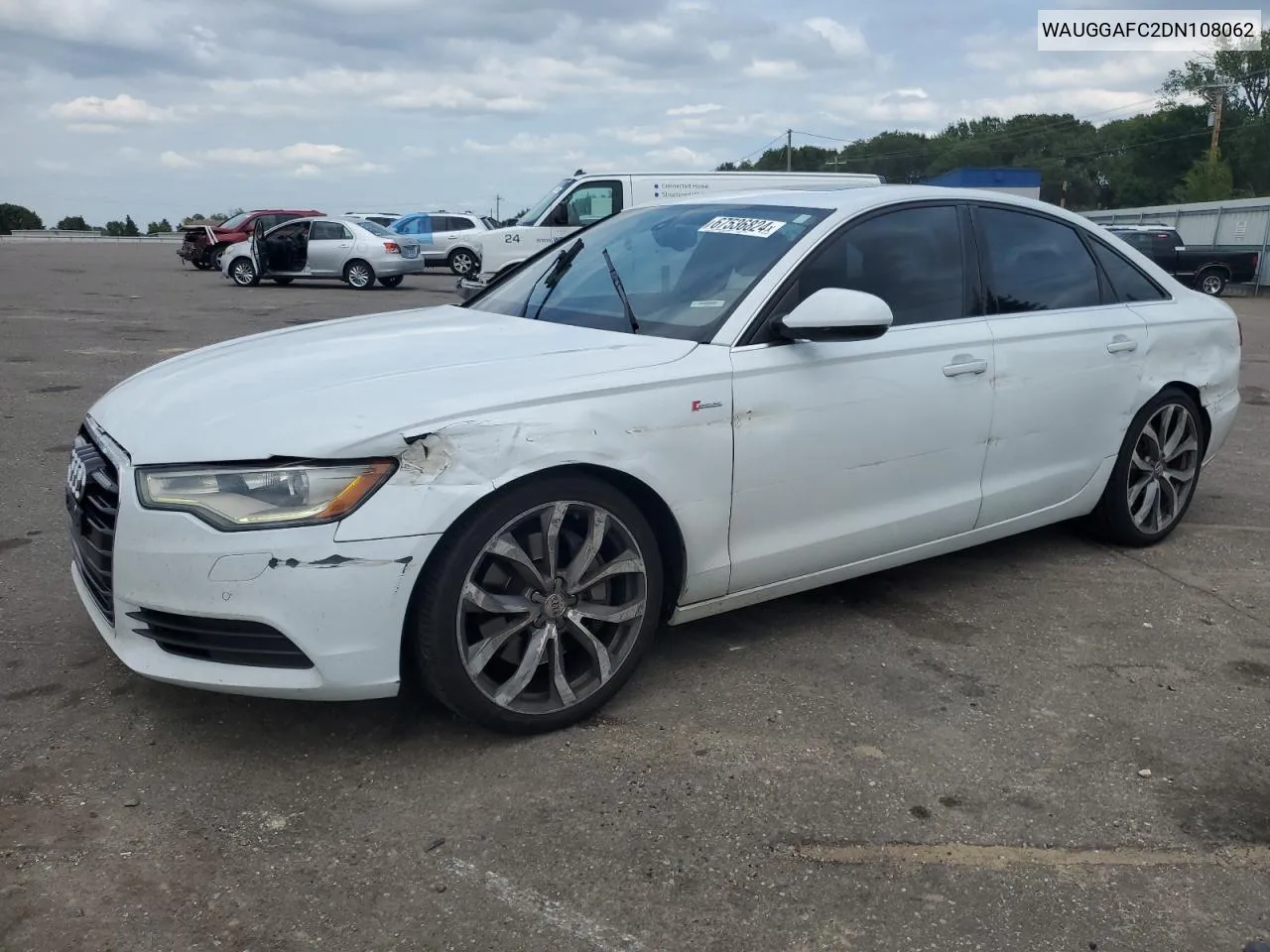 2013 Audi A6 Premium Plus VIN: WAUGGAFC2DN108062 Lot: 67536824