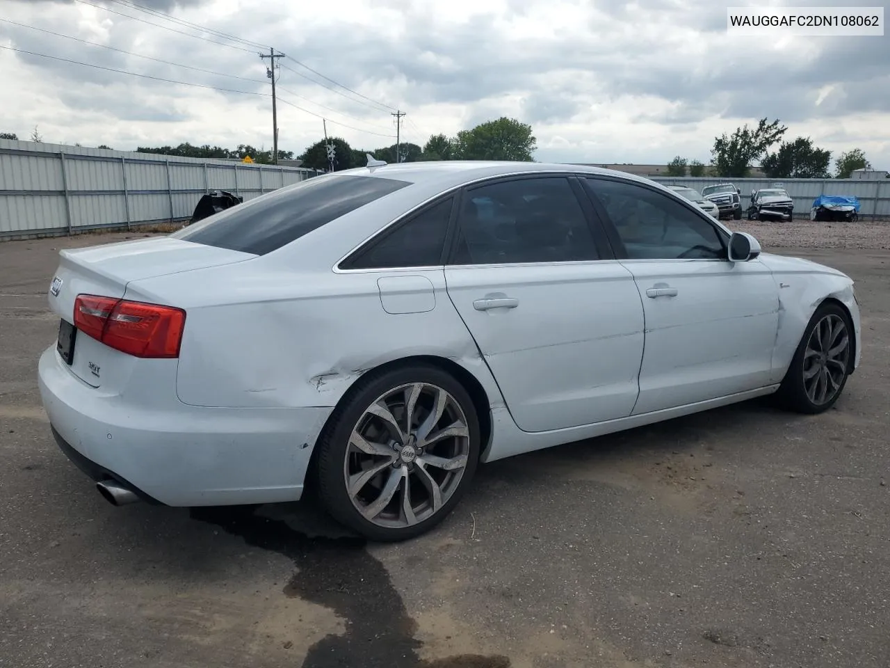 2013 Audi A6 Premium Plus VIN: WAUGGAFC2DN108062 Lot: 67536824