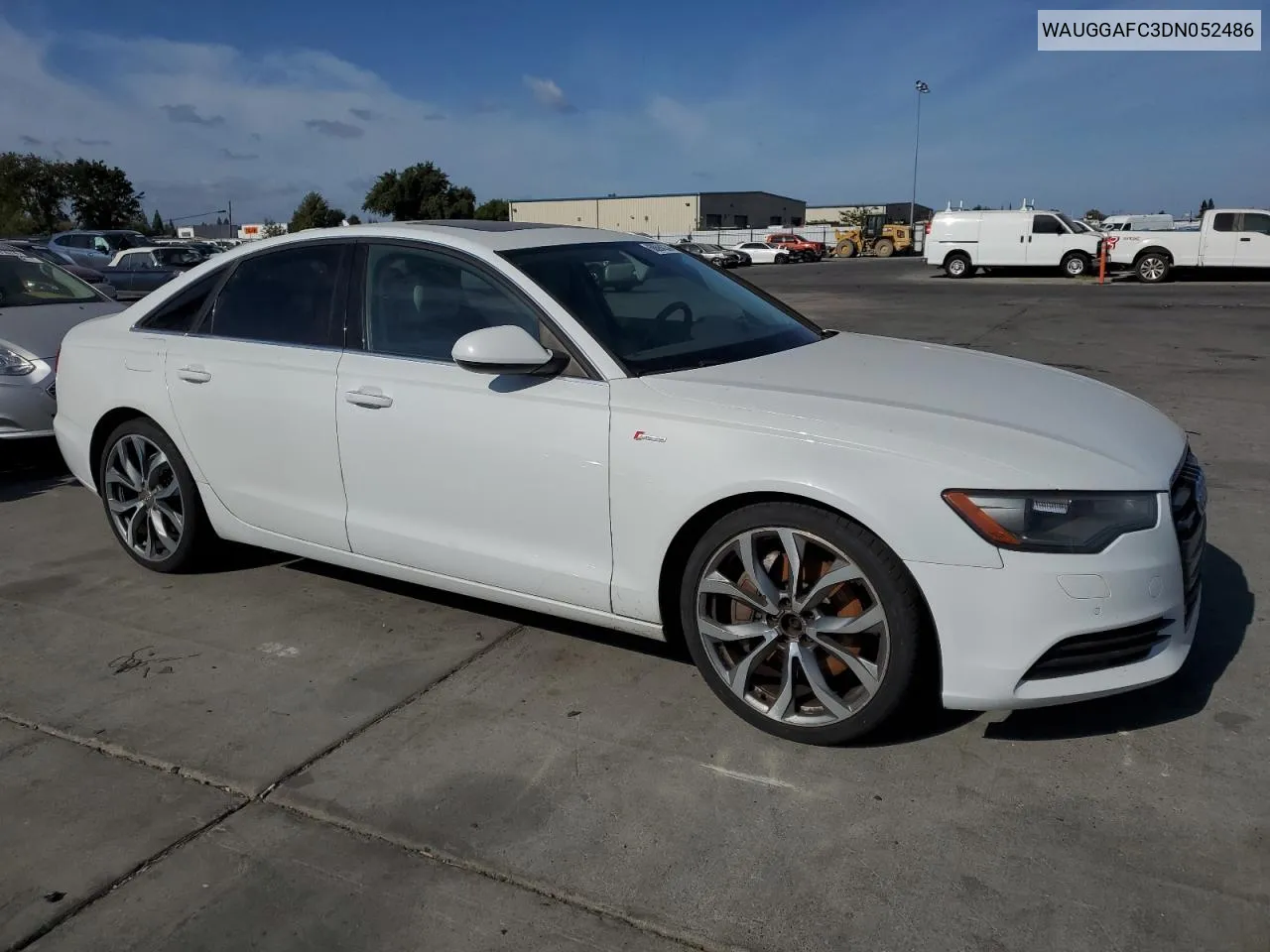 2013 Audi A6 Premium Plus VIN: WAUGGAFC3DN052486 Lot: 68694334