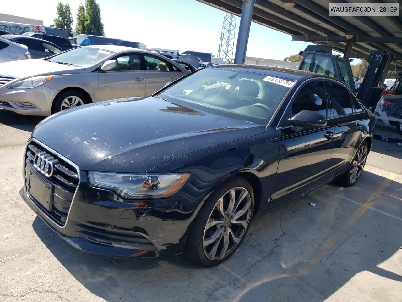 2013 Audi A6 Premium Plus VIN: WAUGFAFC3DN128159 Lot: 69118734