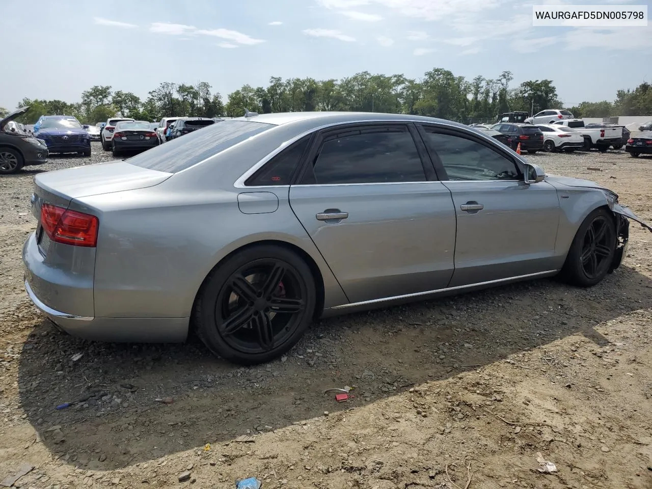 2013 Audi A8 L Quattro VIN: WAURGAFD5DN005798 Lot: 69371994