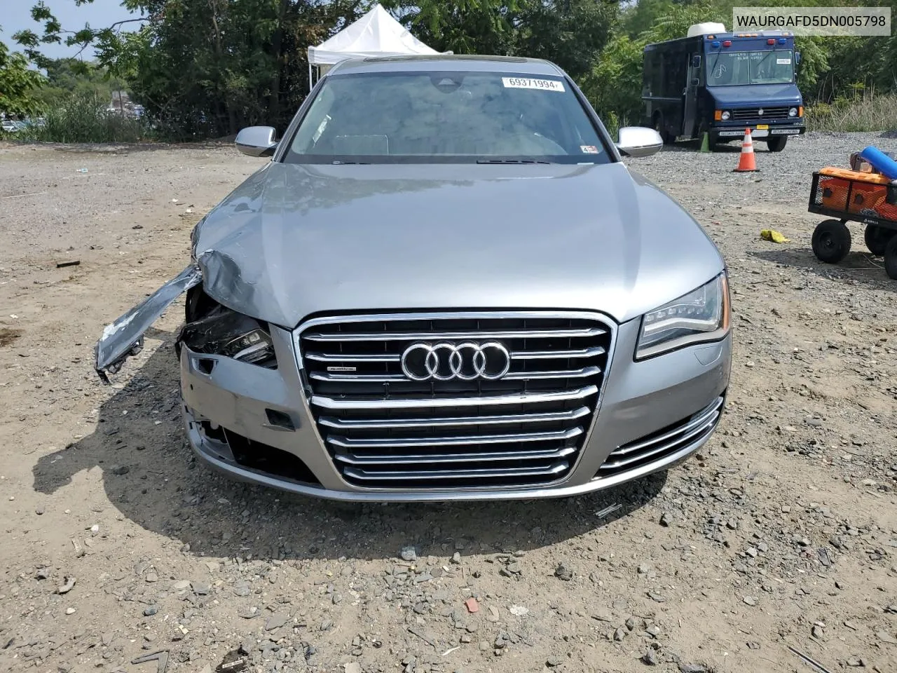 2013 Audi A8 L Quattro VIN: WAURGAFD5DN005798 Lot: 69371994