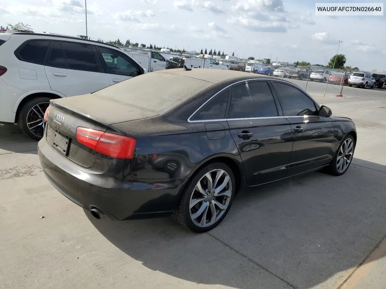 2013 Audi A6 Premium Plus VIN: WAUGFAFC7DN026640 Lot: 70929754