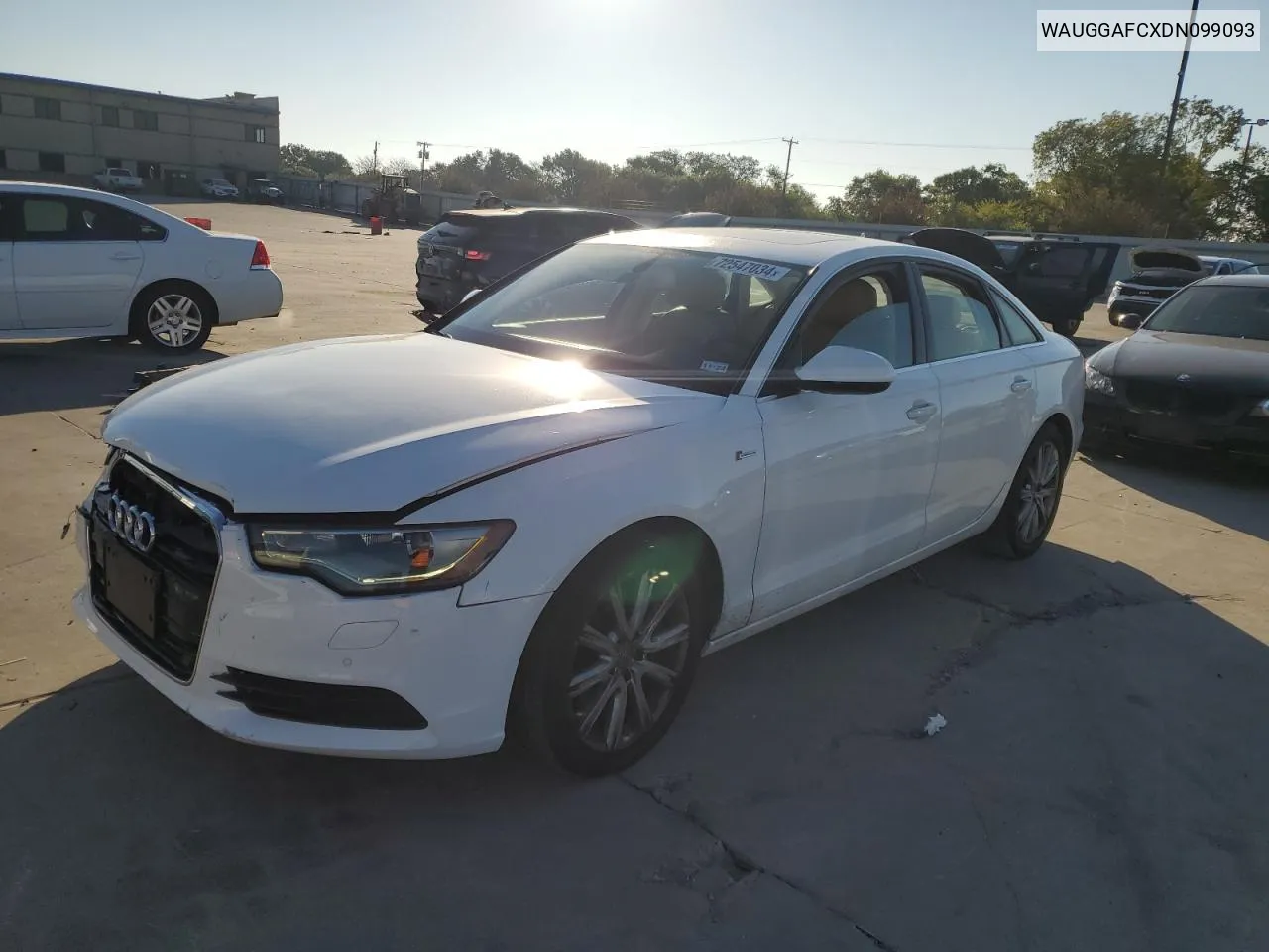 2013 Audi A6 Premium Plus VIN: WAUGGAFCXDN099093 Lot: 72547034