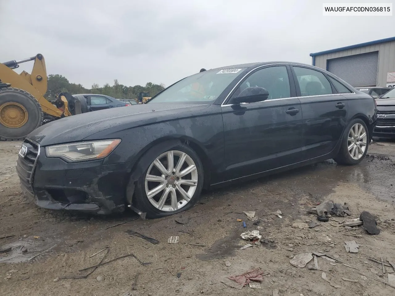 2013 Audi A6 Premium Plus VIN: WAUGFAFC0DN036815 Lot: 74255584