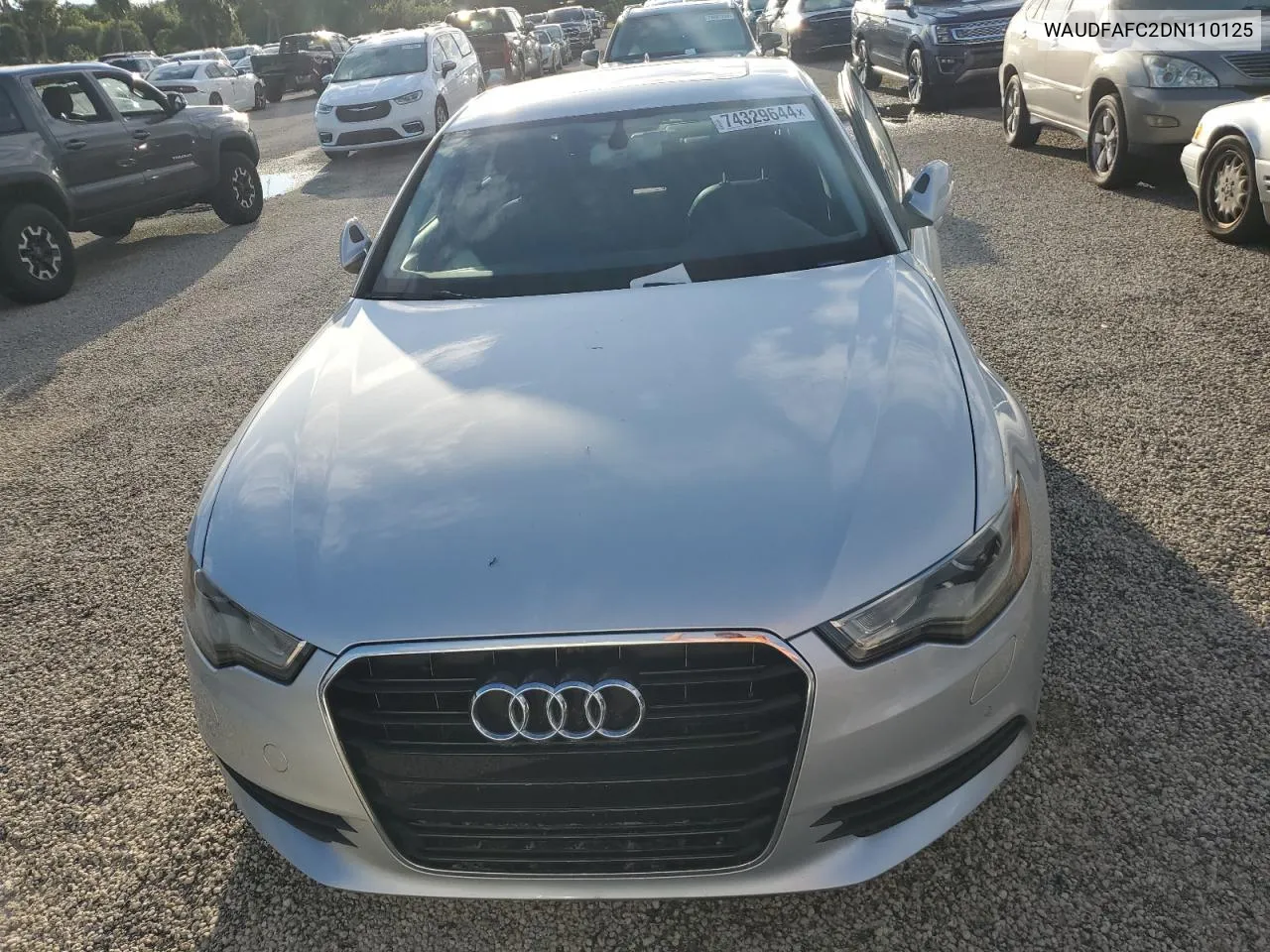 2013 Audi A6 Premium Plus VIN: WAUDFAFC2DN110125 Lot: 74329644