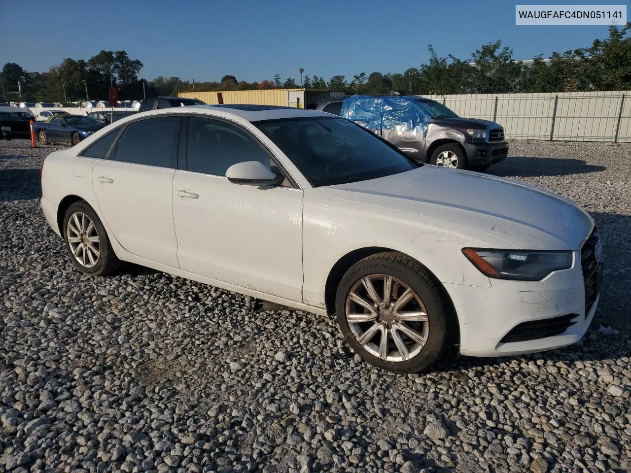 2013 Audi A6 Premium Plus VIN: WAUGFAFC4DN051141 Lot: 76259944