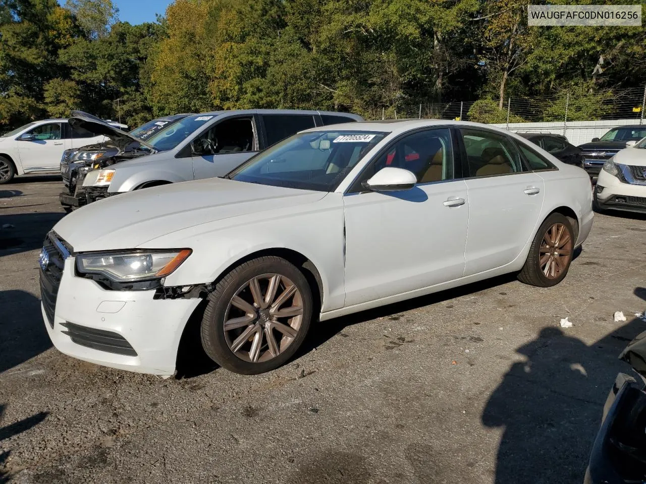 2013 Audi A6 Premium Plus VIN: WAUGFAFC0DN016256 Lot: 77205524