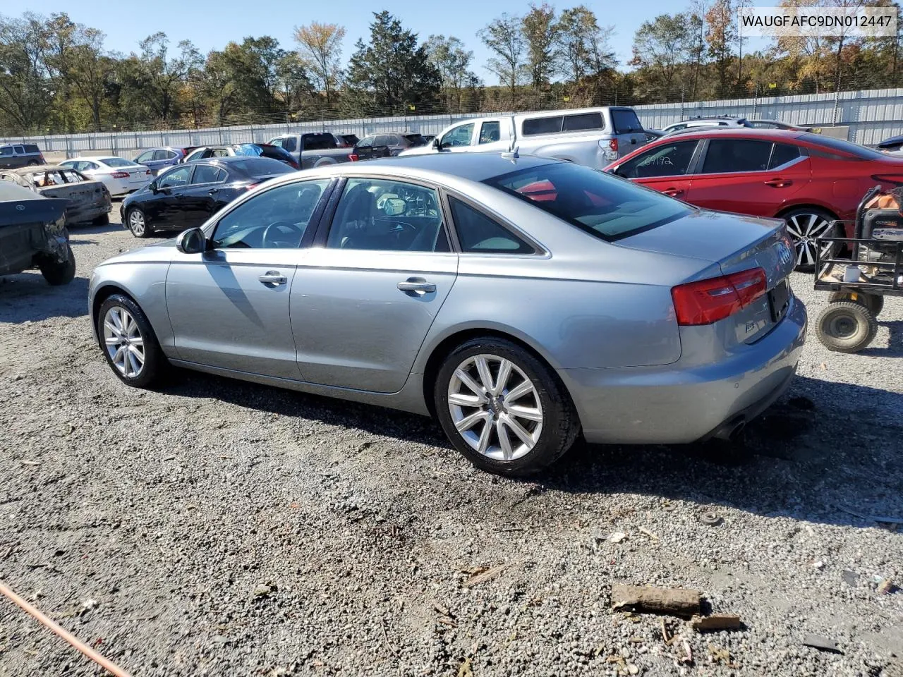 2013 Audi A6 Premium Plus VIN: WAUGFAFC9DN012447 Lot: 77310154