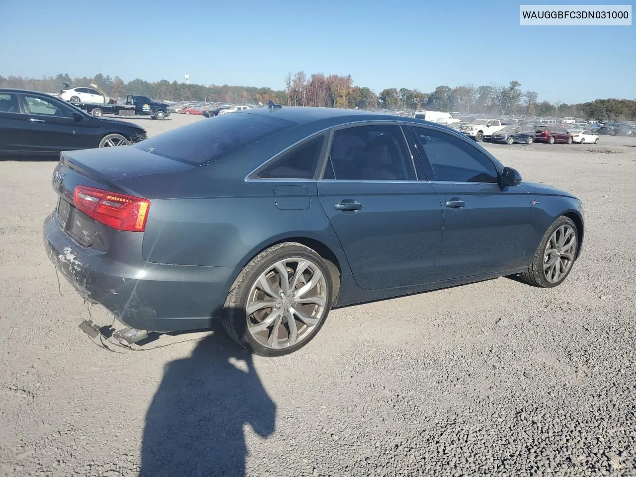 2013 Audi A6 Premium Plus VIN: WAUGGBFC3DN031000 Lot: 77374464