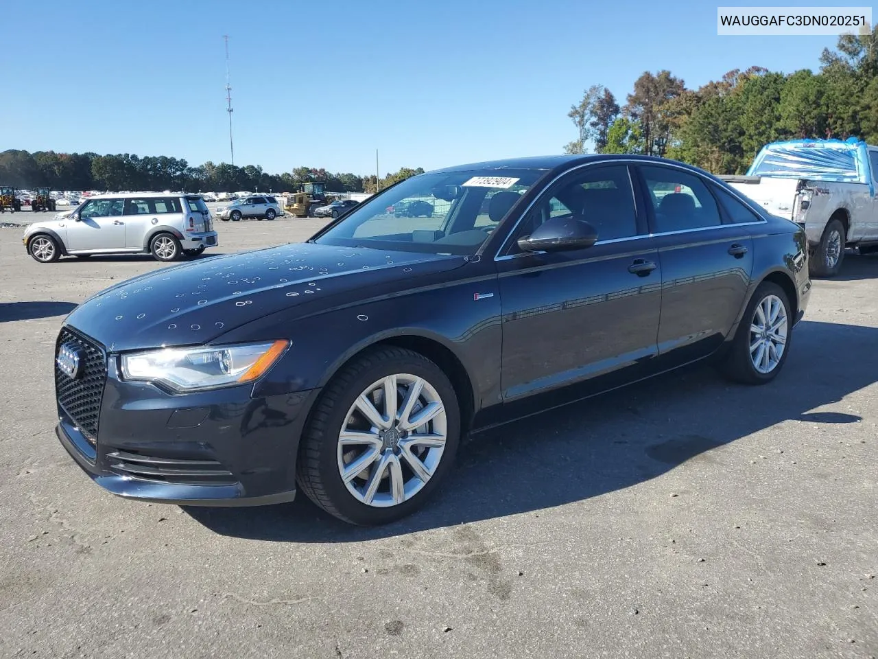 2013 Audi A6 Premium Plus VIN: WAUGGAFC3DN020251 Lot: 77392904