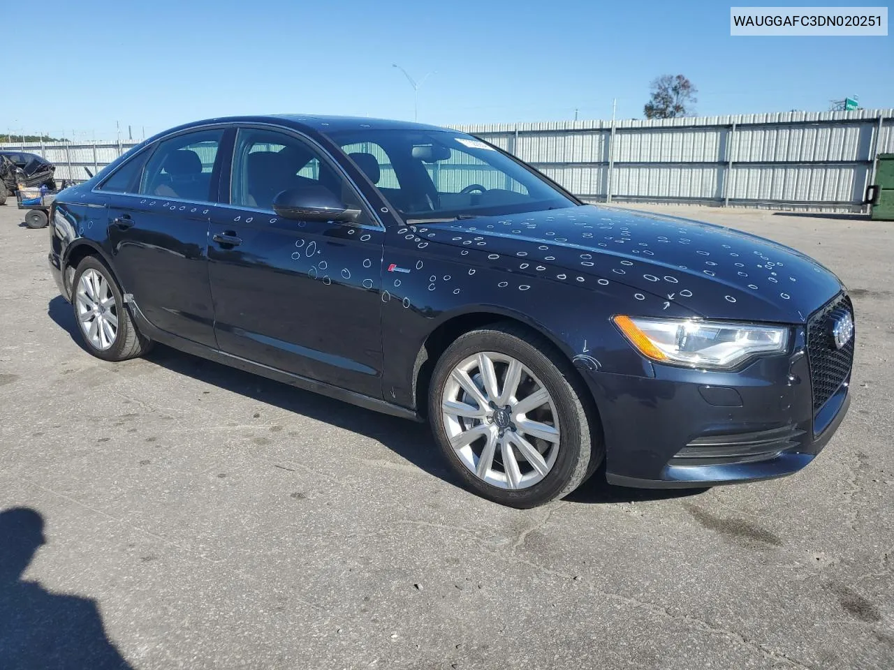 2013 Audi A6 Premium Plus VIN: WAUGGAFC3DN020251 Lot: 77392904