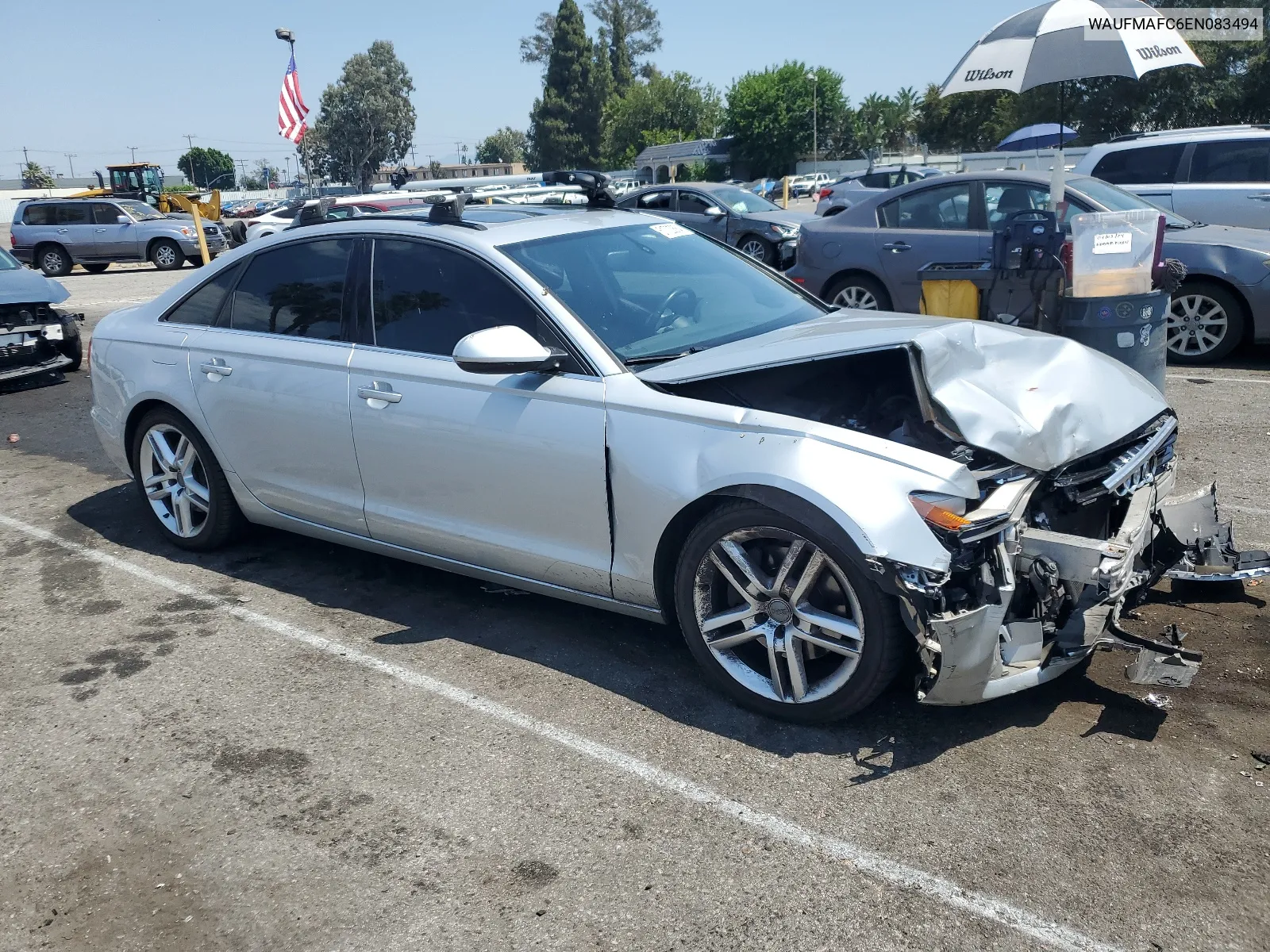 2014 Audi A6 Premium Plus VIN: WAUFMAFC6EN083494 Lot: 61722884