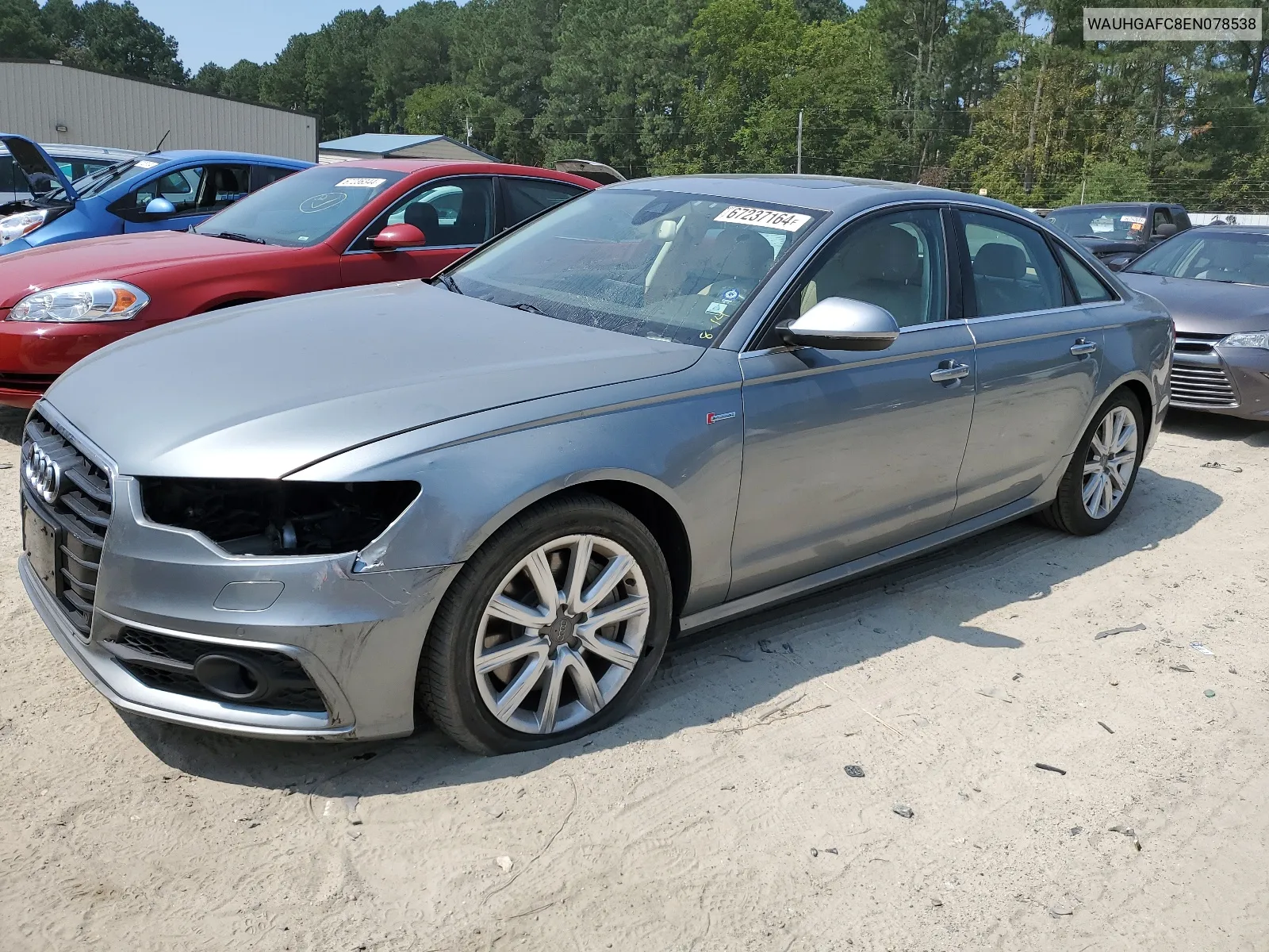 2014 Audi A6 Prestige VIN: WAUHGAFC8EN078538 Lot: 67237164