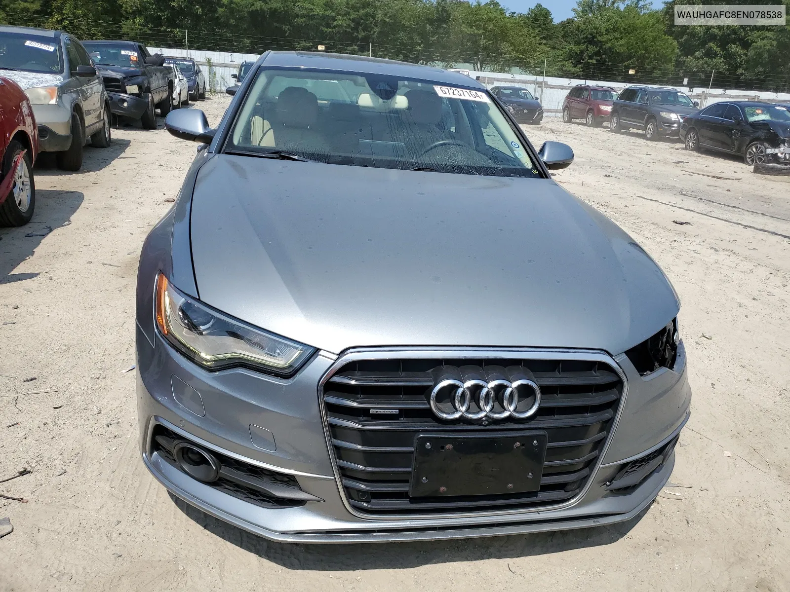 2014 Audi A6 Prestige VIN: WAUHGAFC8EN078538 Lot: 67237164