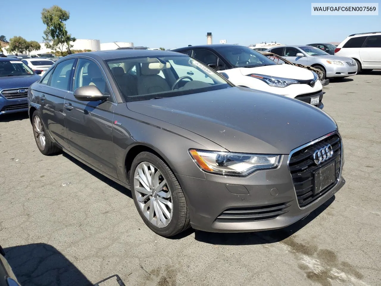 2014 Audi A6 Premium Plus VIN: WAUFGAFC6EN007569 Lot: 69302424