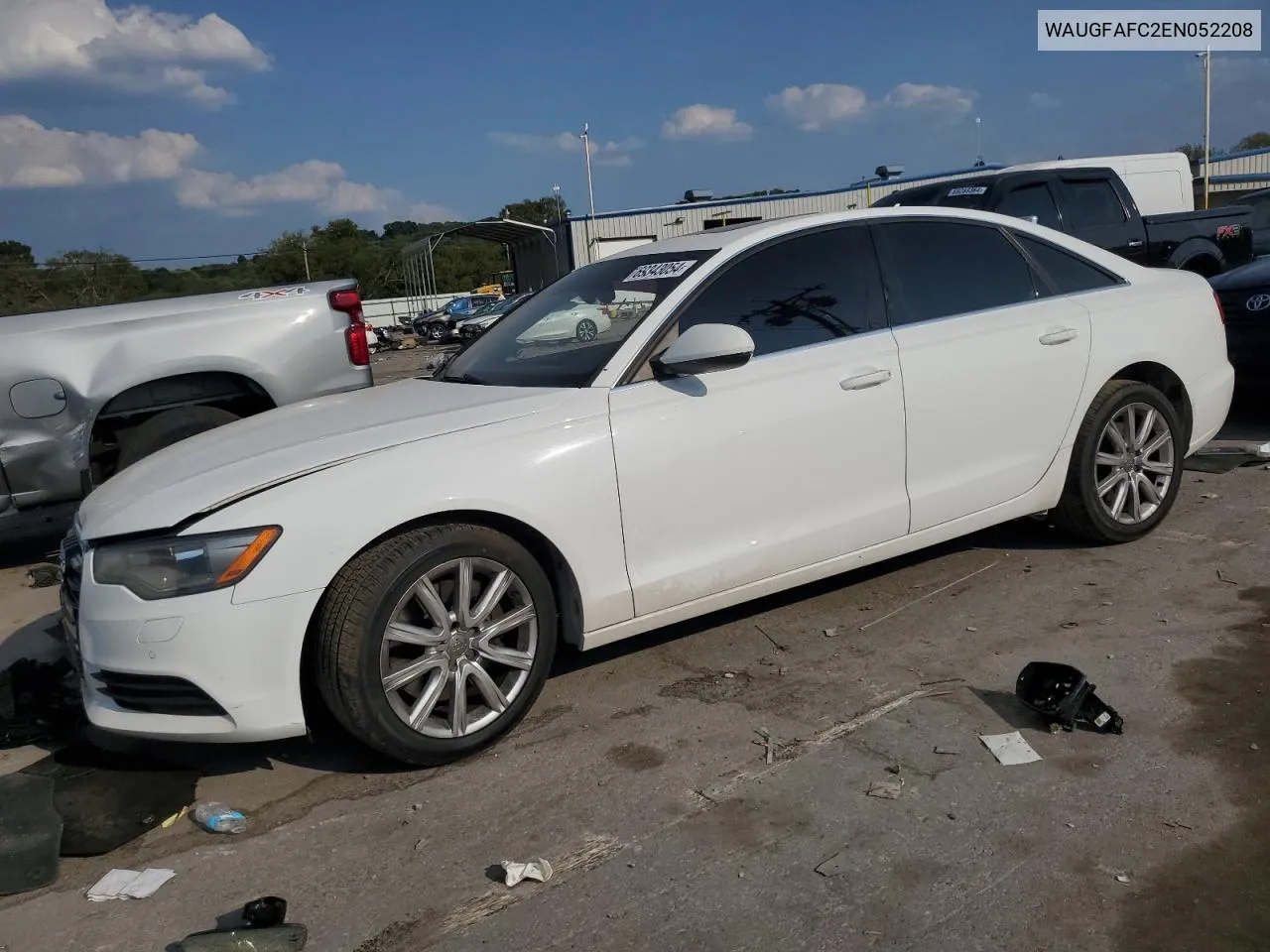 2014 Audi A6 Premium Plus VIN: WAUGFAFC2EN052208 Lot: 69343054