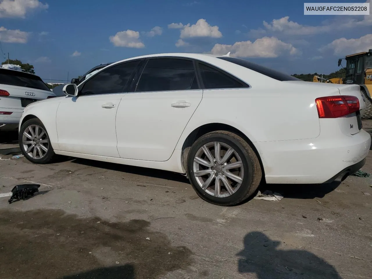 2014 Audi A6 Premium Plus VIN: WAUGFAFC2EN052208 Lot: 69343054