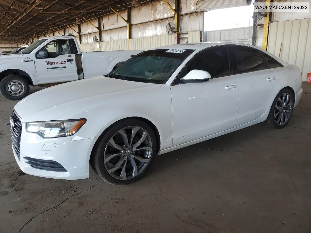 2014 Audi A6 Premium Plus VIN: WAUFMAFCXEN129022 Lot: 70826244