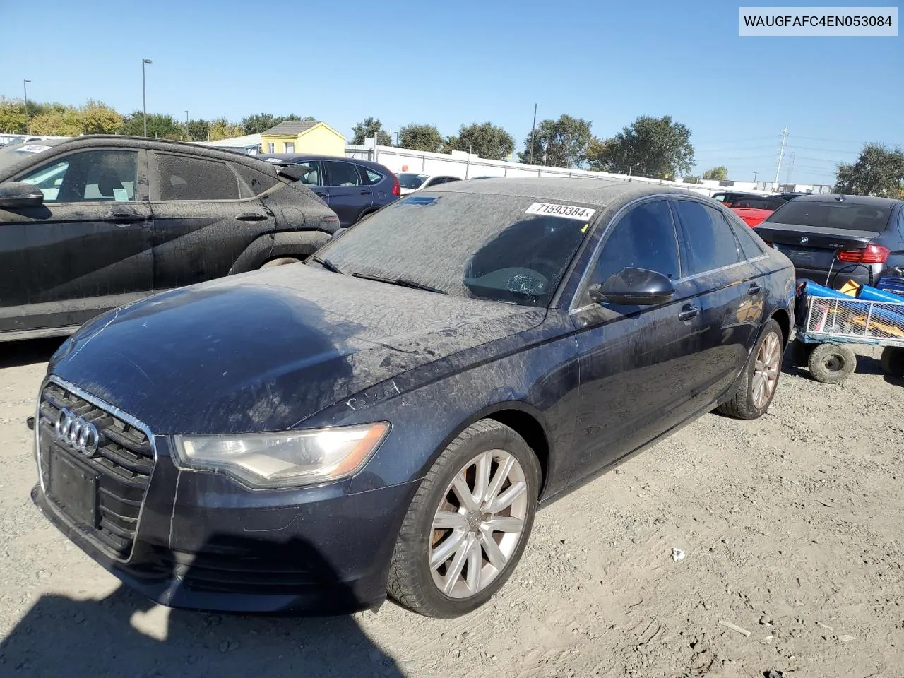 2014 Audi A6 Premium Plus VIN: WAUGFAFC4EN053084 Lot: 71593384