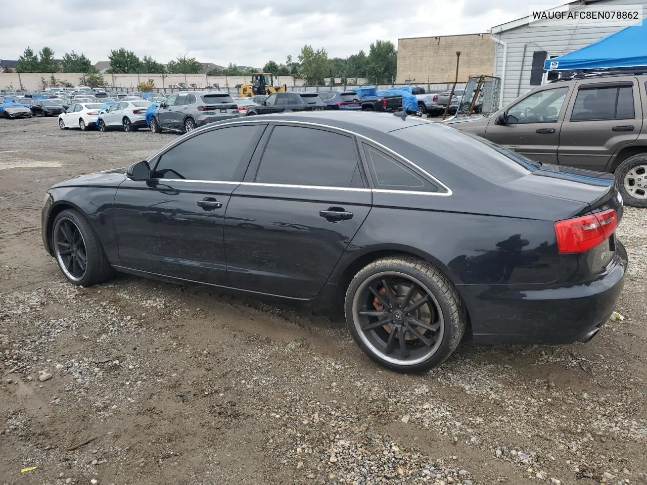 2014 Audi A6 Premium Plus VIN: WAUGFAFC8EN078862 Lot: 73284254