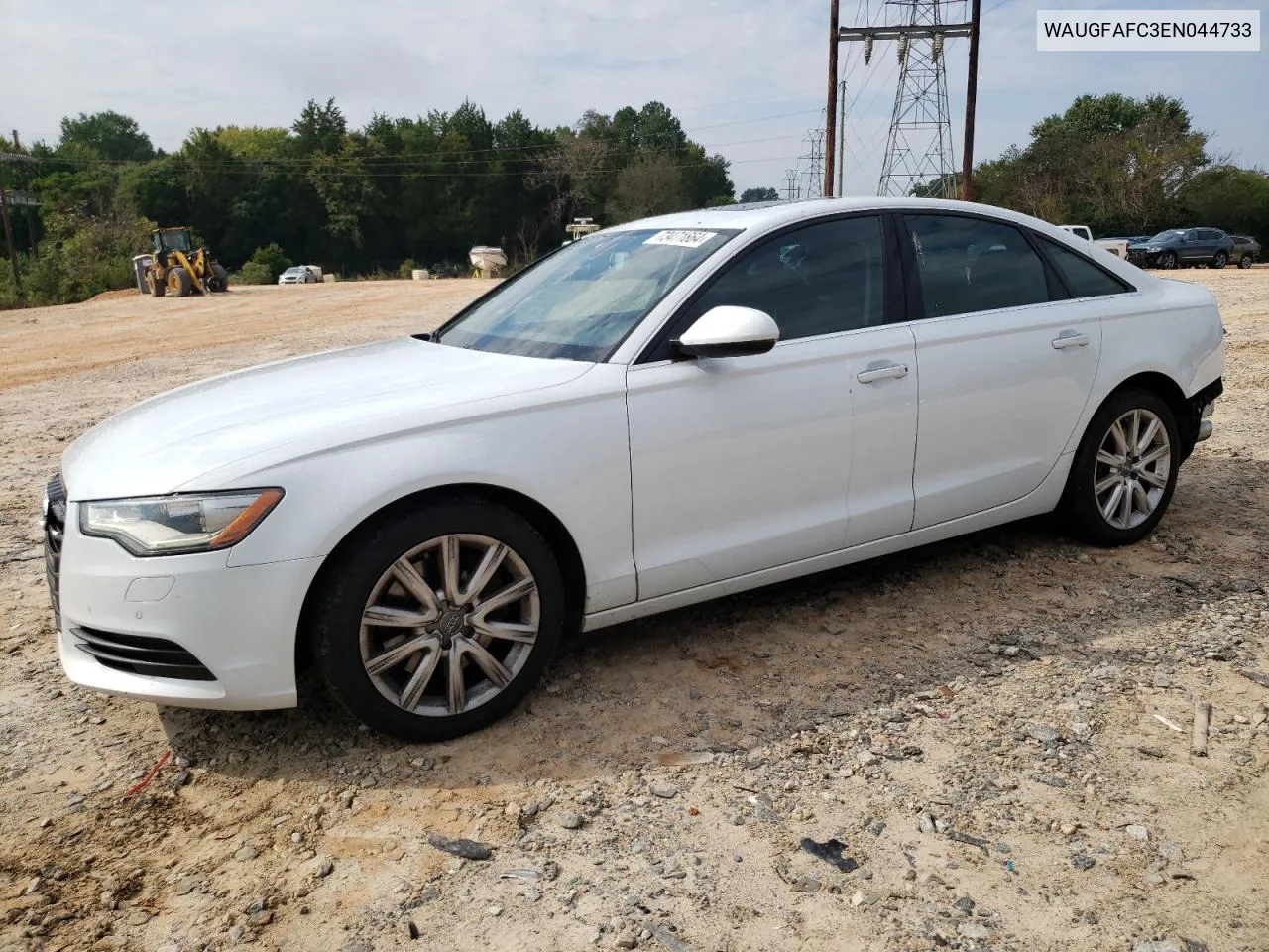 2014 Audi A6 Premium Plus VIN: WAUGFAFC3EN044733 Lot: 73471664