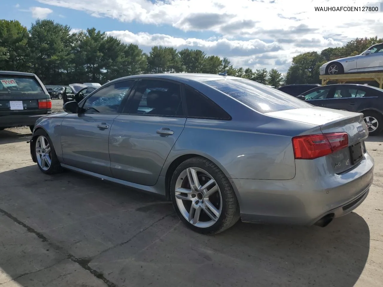 2014 Audi A6 Prestige VIN: WAUHGAFC0EN127800 Lot: 73526324