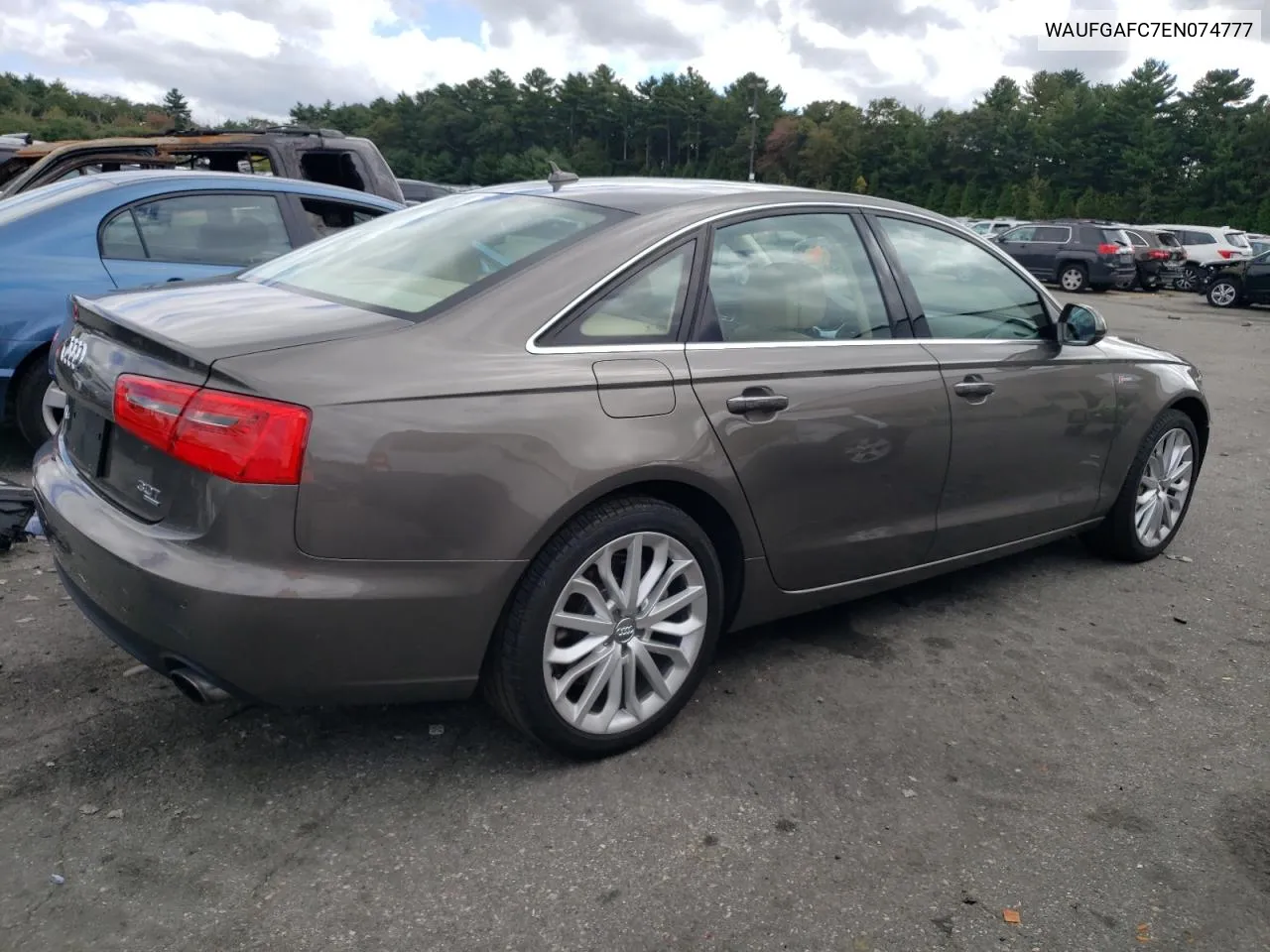 2014 Audi A6 Premium Plus VIN: WAUFGAFC7EN074777 Lot: 73634344