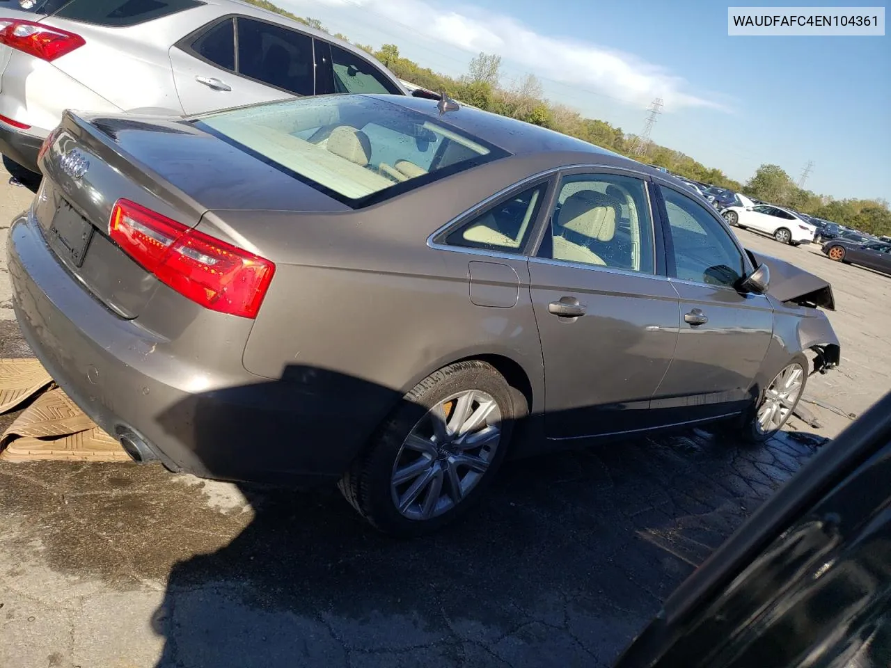 2014 Audi A6 Premium Plus VIN: WAUDFAFC4EN104361 Lot: 74332844