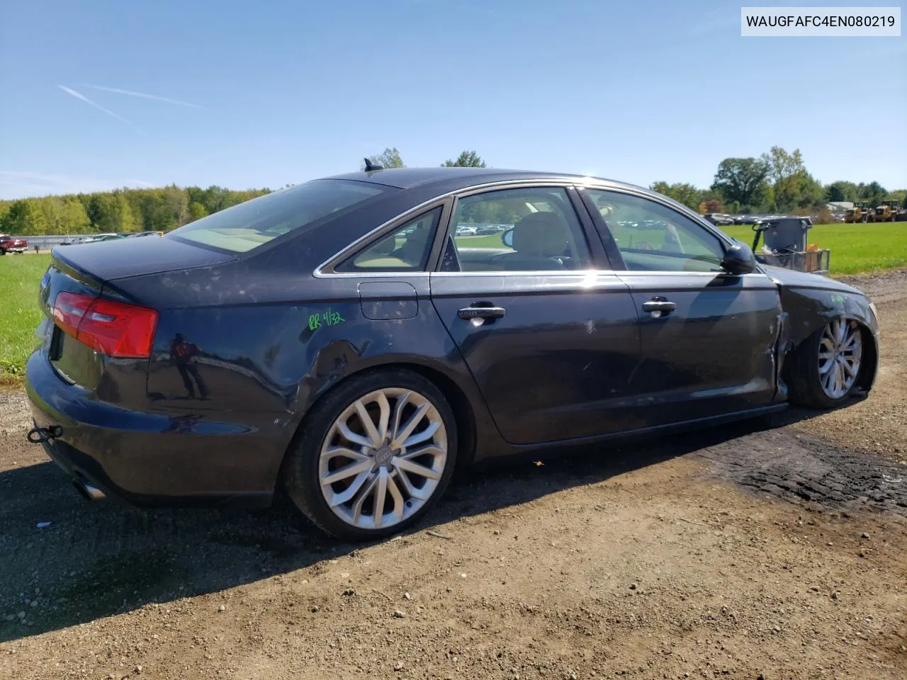 2014 Audi A6 Premium Plus VIN: WAUGFAFC4EN080219 Lot: 74626084