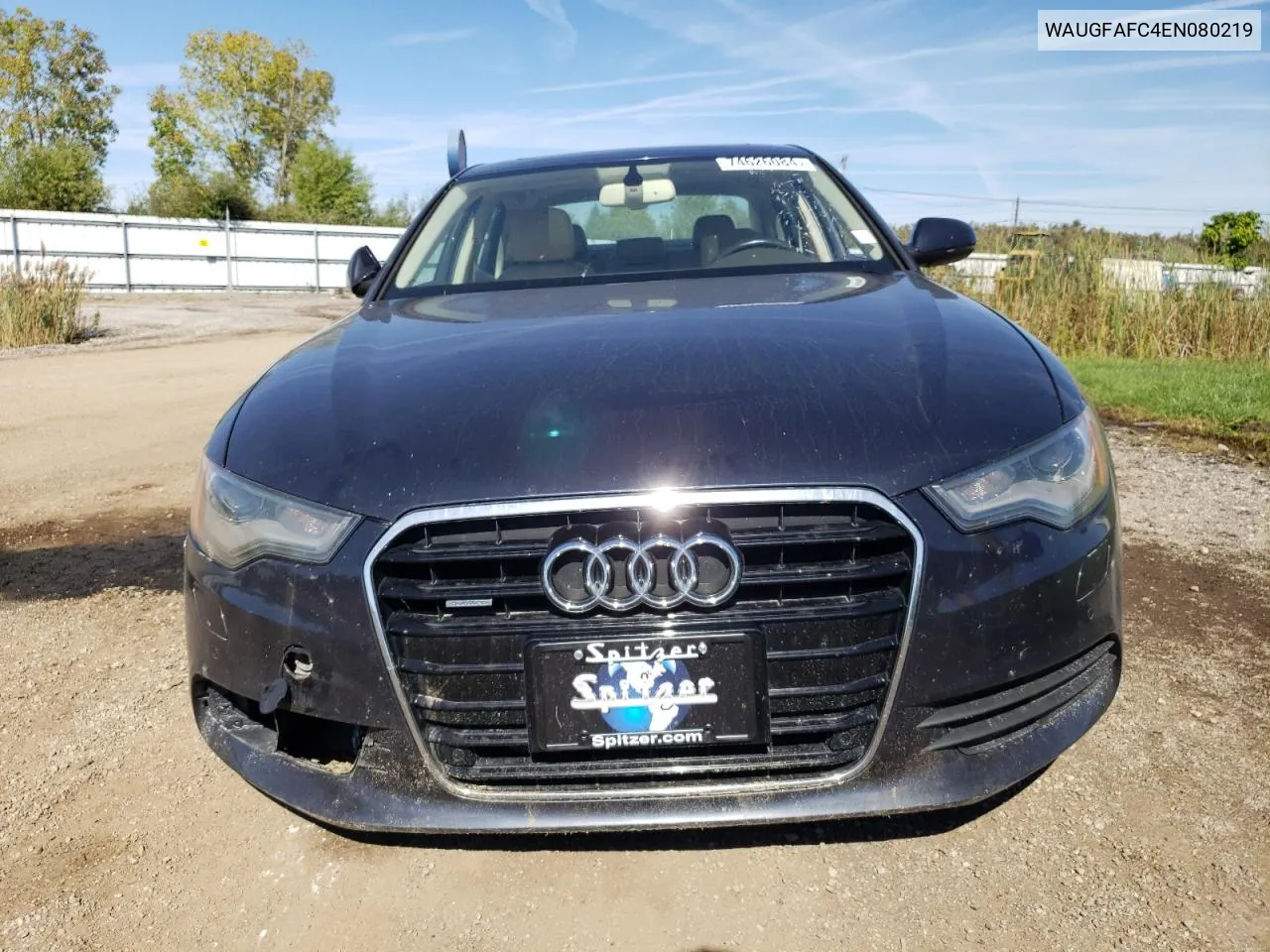 2014 Audi A6 Premium Plus VIN: WAUGFAFC4EN080219 Lot: 74626084