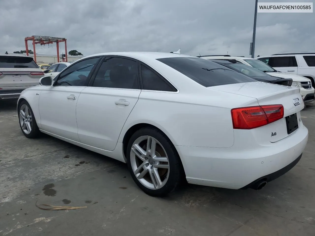 2014 Audi A6 Premium Plus VIN: WAUFGAFC9EN100585 Lot: 74779214