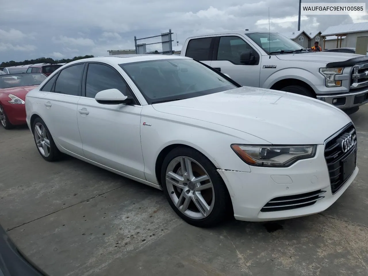 2014 Audi A6 Premium Plus VIN: WAUFGAFC9EN100585 Lot: 74779214