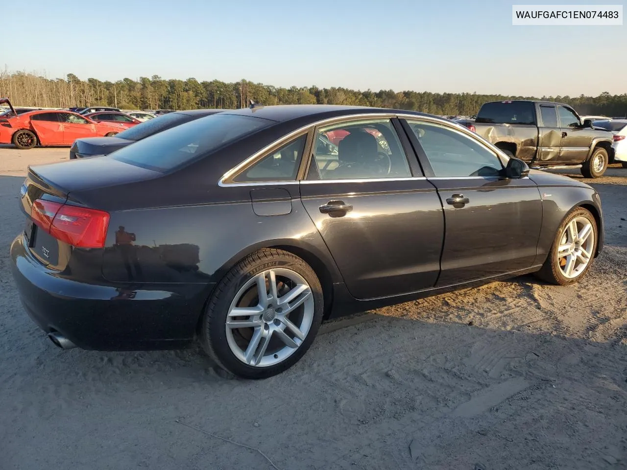 2014 Audi A6 Premium Plus VIN: WAUFGAFC1EN074483 Lot: 75381774