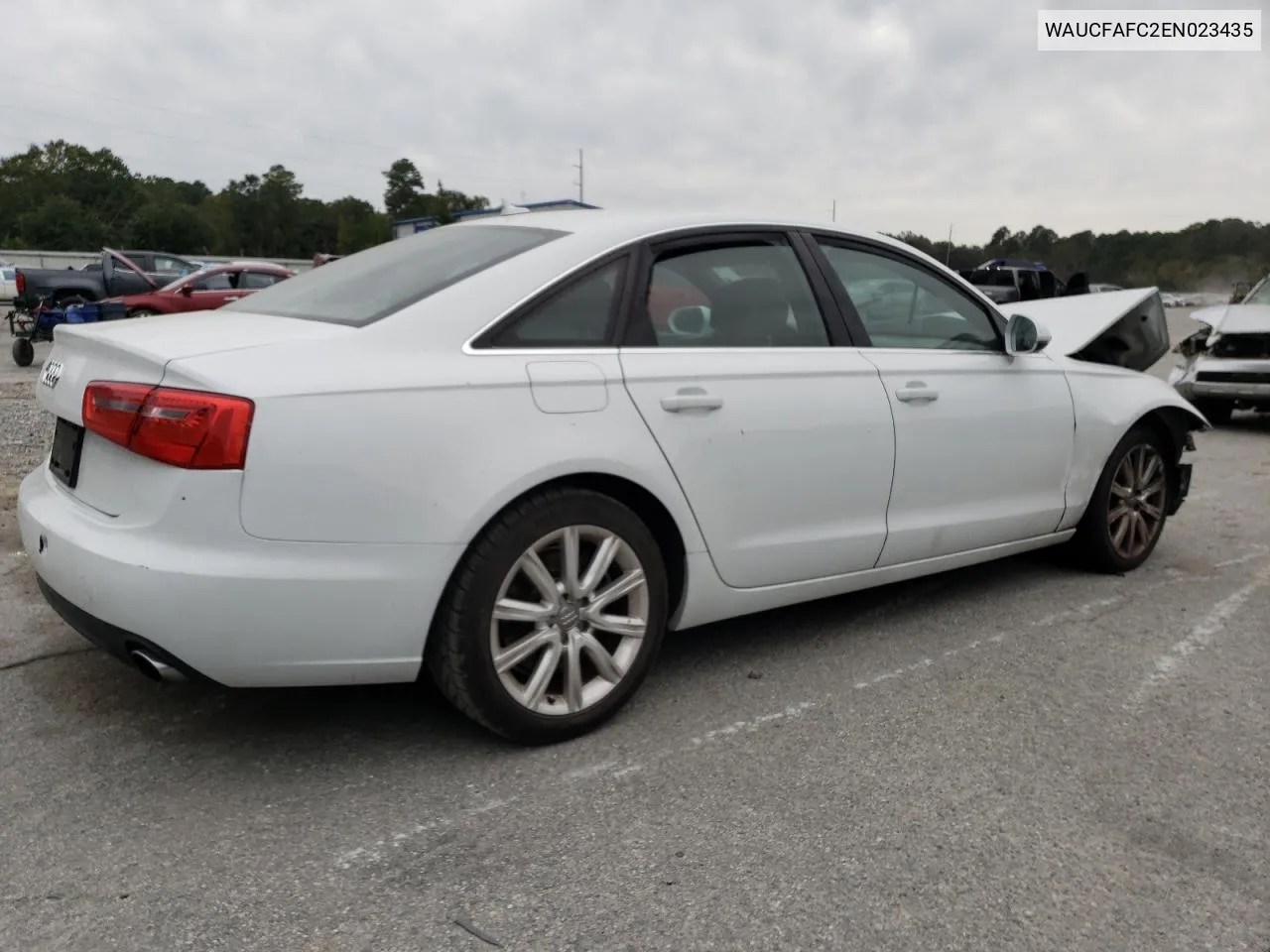 2014 Audi A6 Premium VIN: WAUCFAFC2EN023435 Lot: 75428724