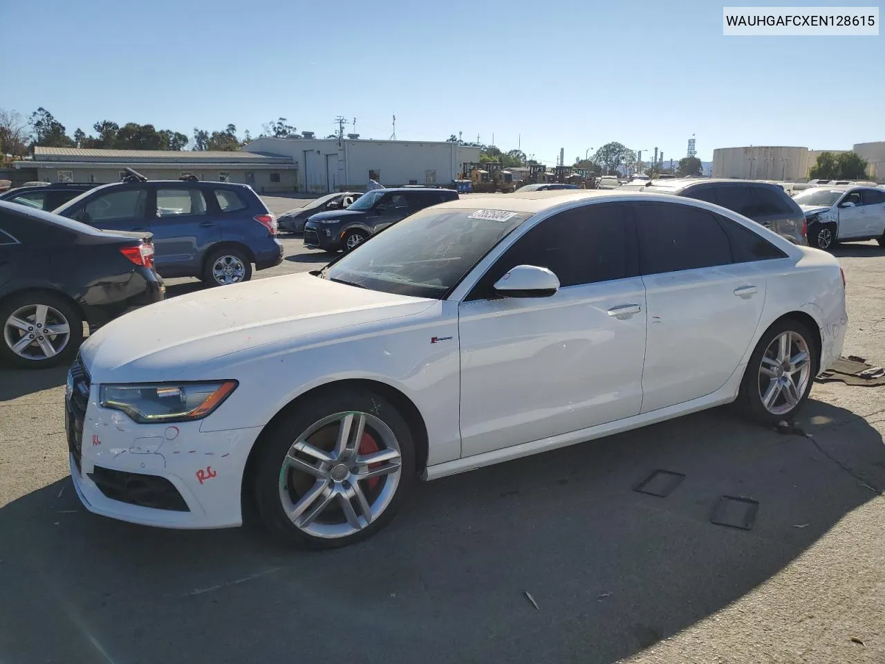 2014 Audi A6 Prestige VIN: WAUHGAFCXEN128615 Lot: 75525004