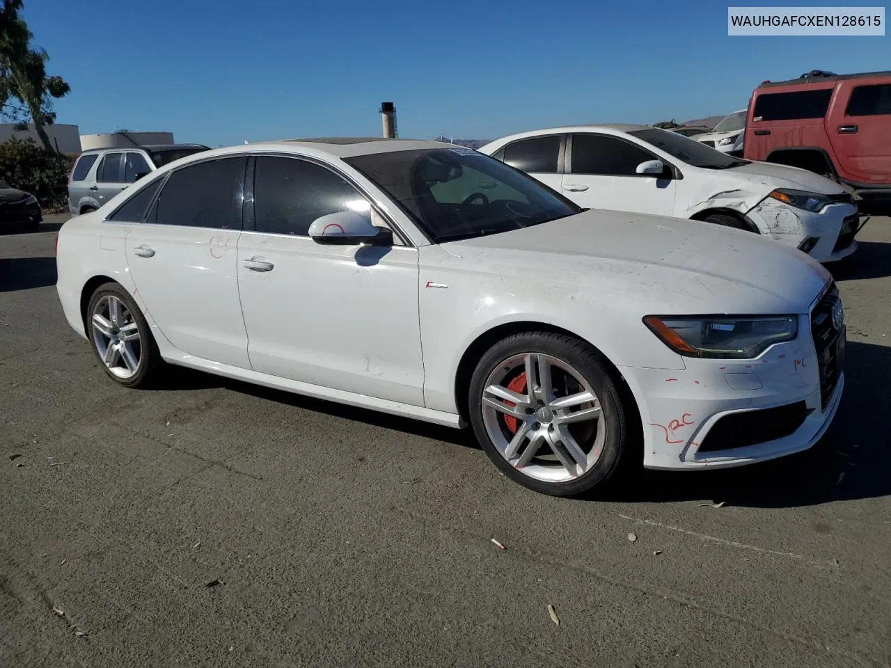 2014 Audi A6 Prestige VIN: WAUHGAFCXEN128615 Lot: 75525004