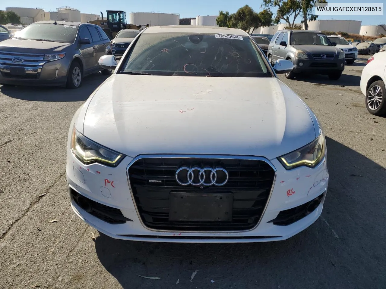 2014 Audi A6 Prestige VIN: WAUHGAFCXEN128615 Lot: 75525004