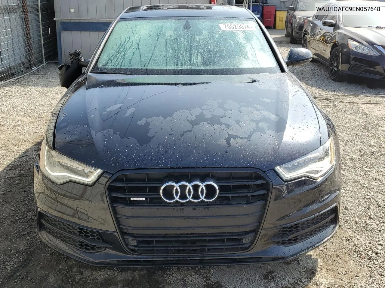 2014 Audi A6 Prestige VIN: WAUHGAFC9EN057648 Lot: 75525074