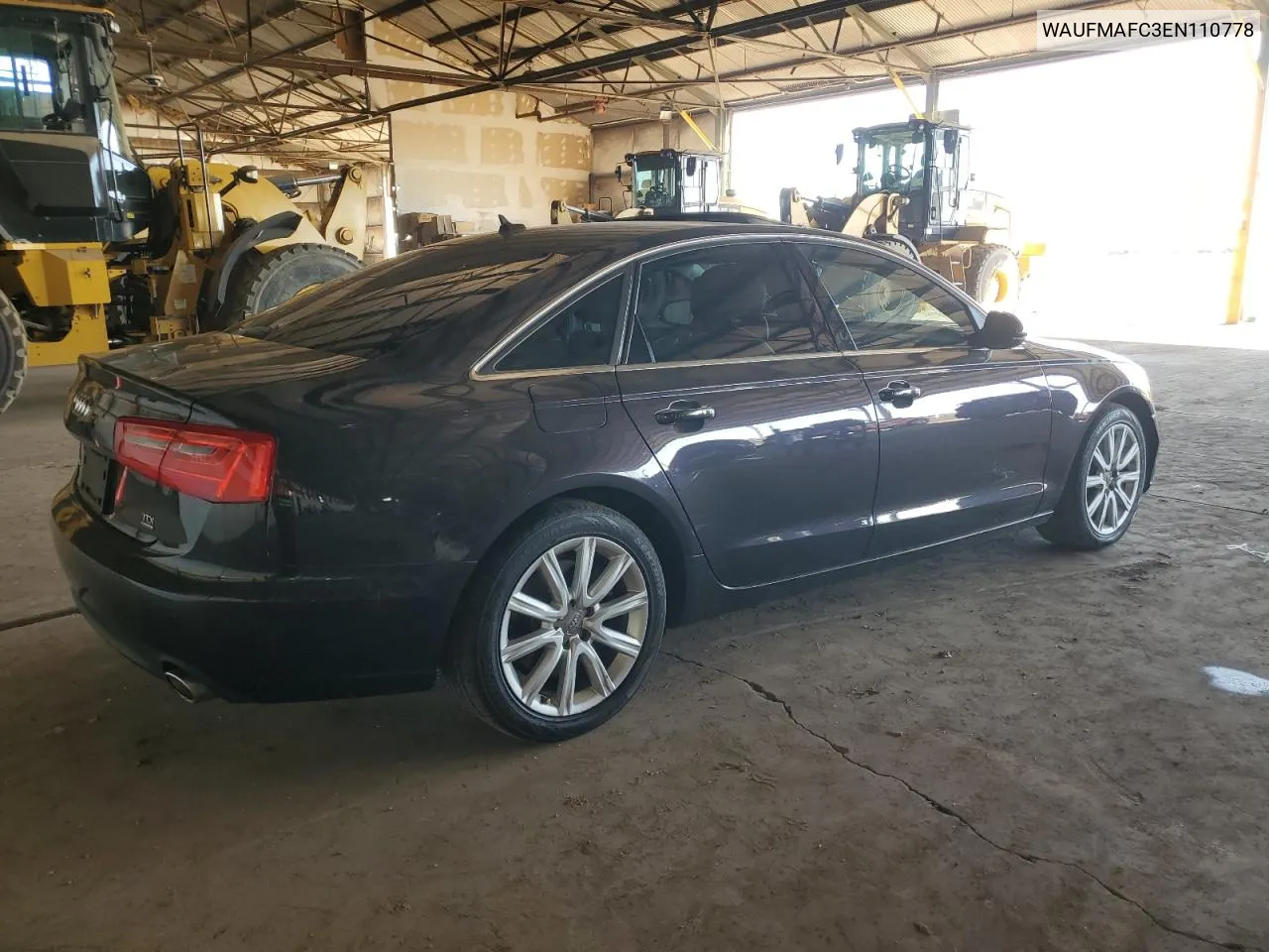 2014 Audi A6 Premium Plus VIN: WAUFMAFC3EN110778 Lot: 76045064