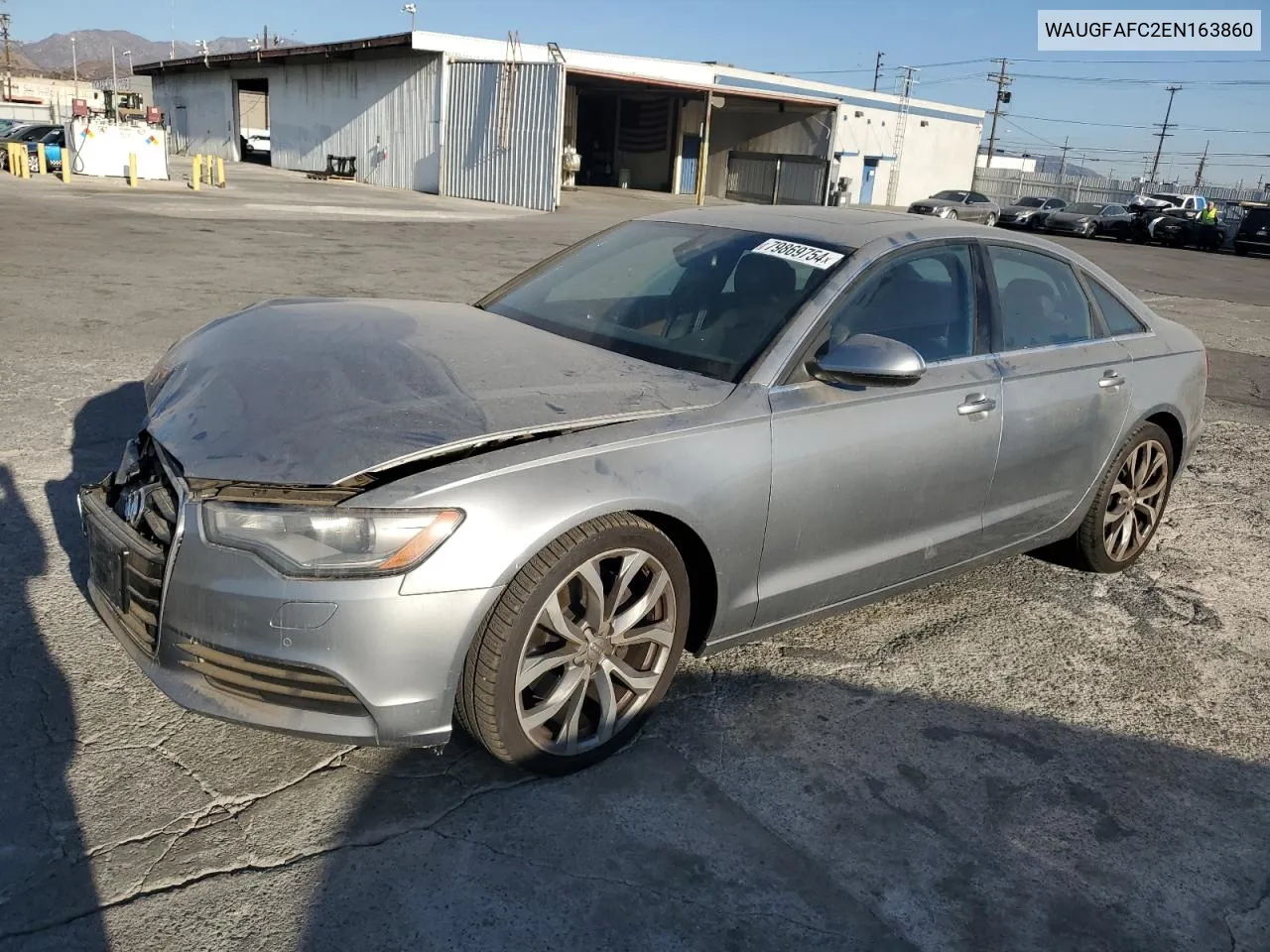 2014 Audi A6 Premium Plus VIN: WAUGFAFC2EN163860 Lot: 79869754