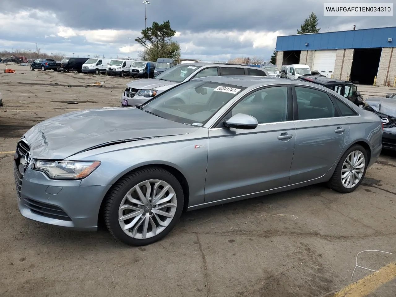 2014 Audi A6 Premium Plus VIN: WAUFGAFC1EN034310 Lot: 80341744