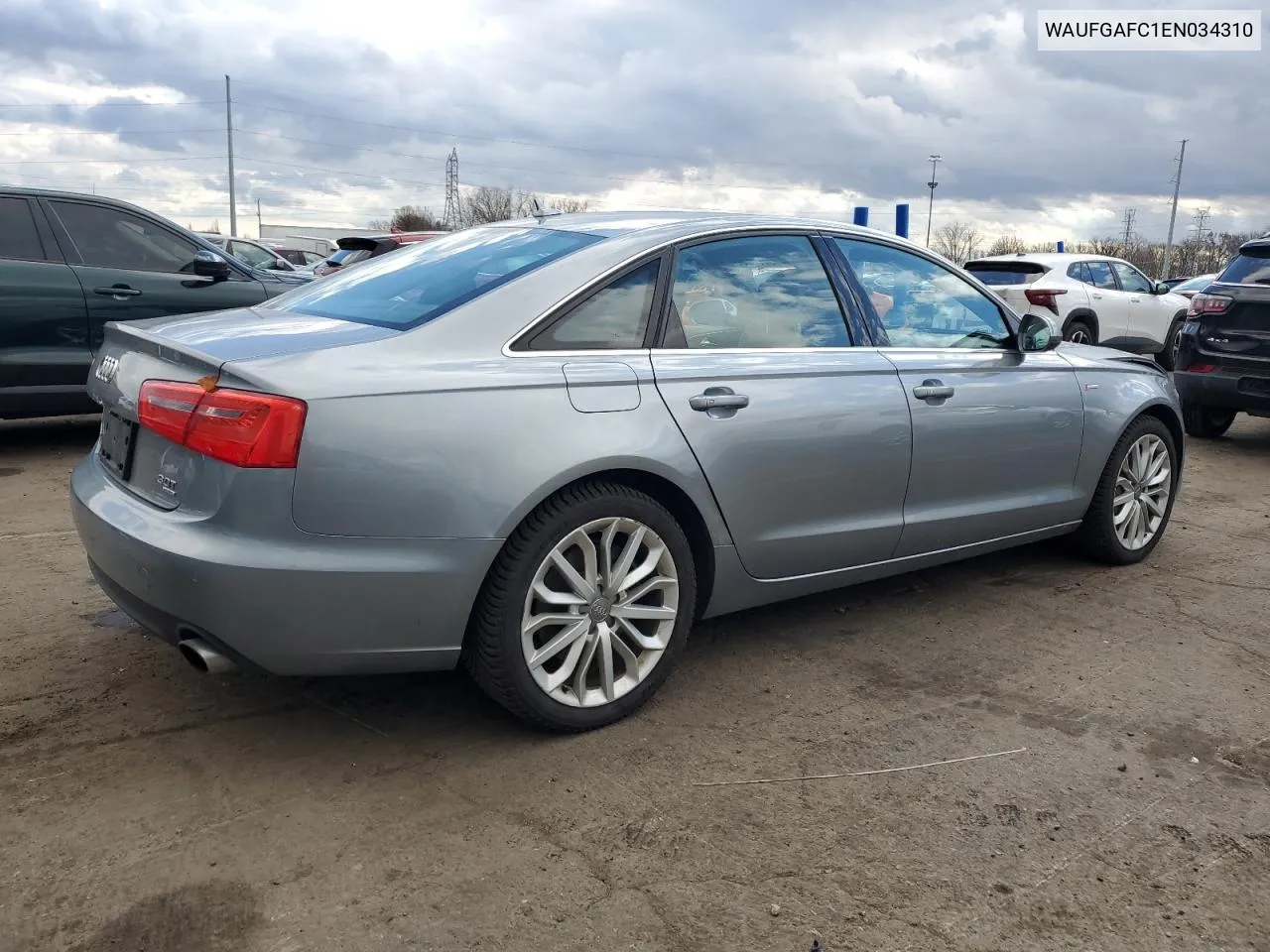 2014 Audi A6 Premium Plus VIN: WAUFGAFC1EN034310 Lot: 80341744