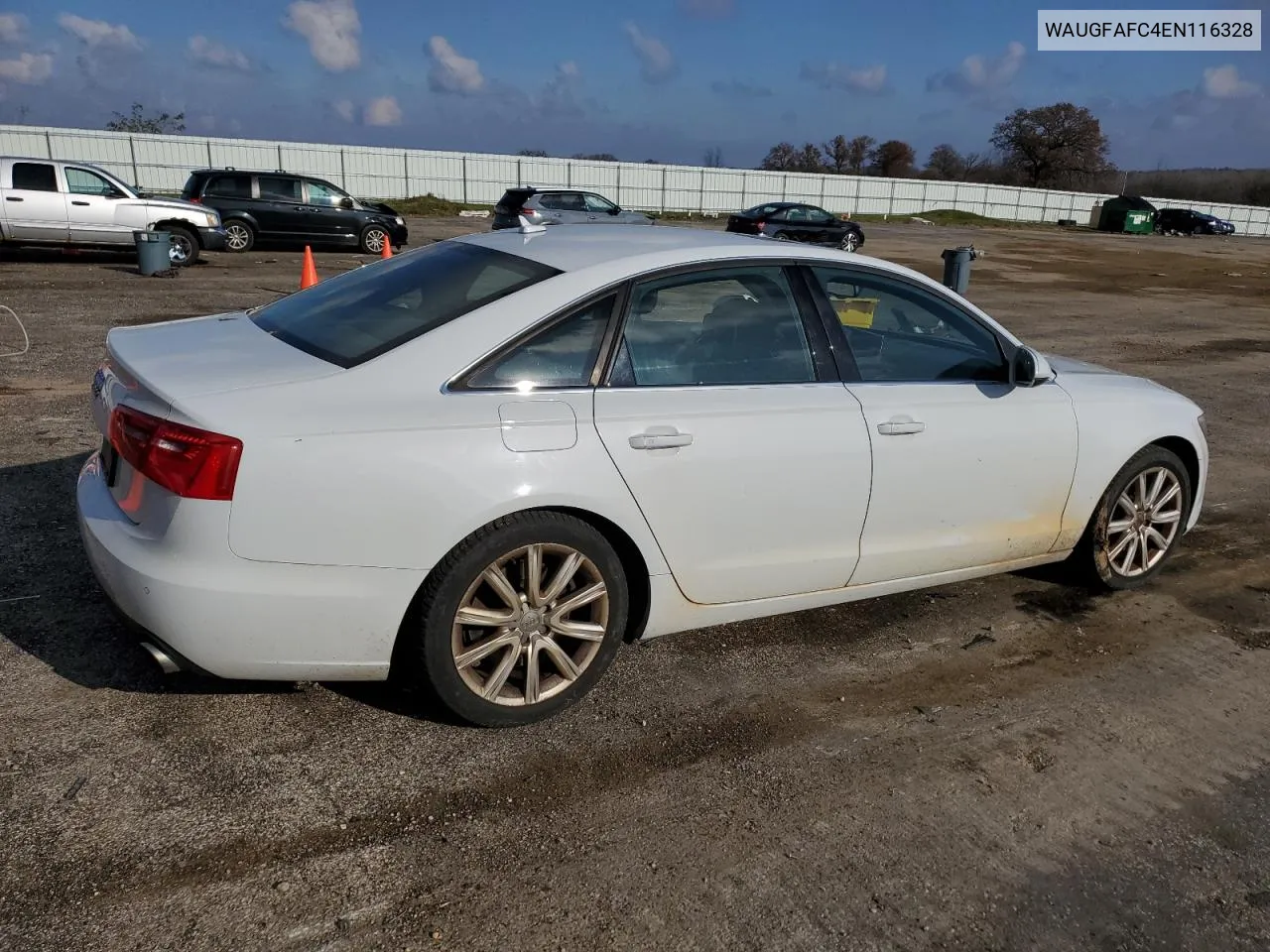 2014 Audi A6 Premium Plus VIN: WAUGFAFC4EN116328 Lot: 81109424